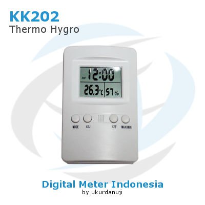 Termometer Hygro dan Jam AMTAST KK202