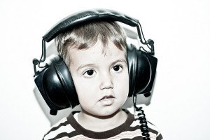 Kid listening