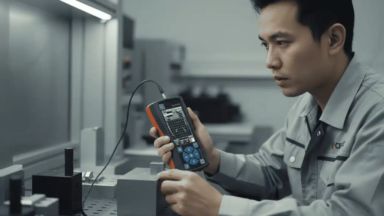 NOVOTEST UD2301 - Alat pendeteksi retakan portabel untuk inspeksi implan titanium.