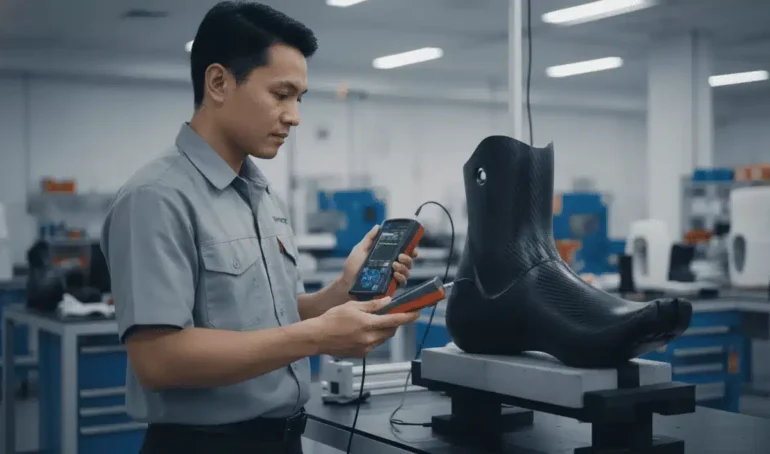 Alat Pendeteksi Retakan NOVOTEST UD2301 - perangkat NDT digital untuk deteksi cacat prostetik karbon fiber