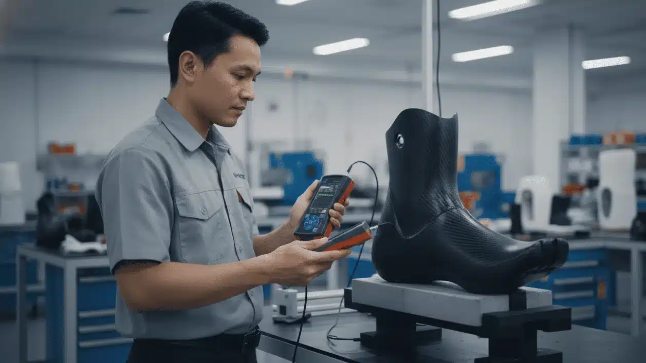 Alat Pendeteksi Retakan NOVOTEST UD2301 - perangkat NDT digital untuk deteksi cacat prostetik karbon fiber