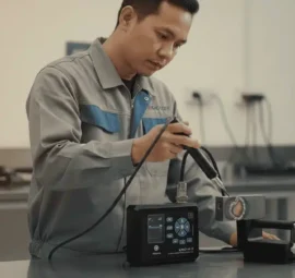 Alat Analisa Struktur Baja NOVOTEST KRC-M2 - alat portabel untuk menguji kekerasan logam di lokasi