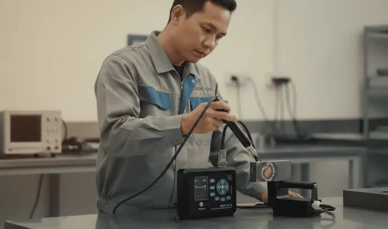 Alat Analisa Struktur Baja NOVOTEST KRC-M2 - alat portabel untuk menguji kekerasan logam di lokasi