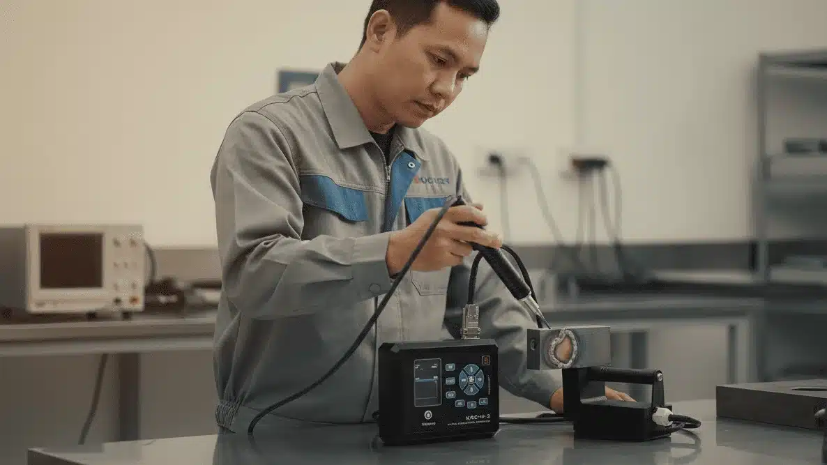 Alat Analisa Struktur Baja NOVOTEST KRC-M2 - alat portabel untuk menguji kekerasan logam di lokasi