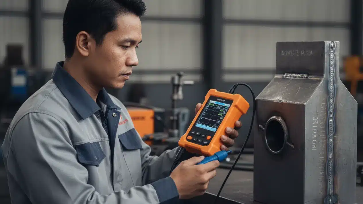 NOVOTEST UD2301 - alat portabel dengan layar untuk deteksi retakan pada lasan