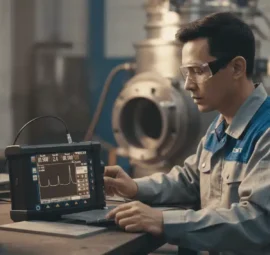 Alat Pendeteksi Cacat Ultrasonik NOVOTEST UD1 - perangkat portabel untuk inspeksi cacat las pada logam.