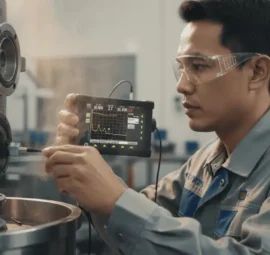 Alat Pendeteksi Cacat Ultrasonik NOVOTEST UD1 - perangkat portabel untuk inspeksi NDT dan deteksi kebocoran.