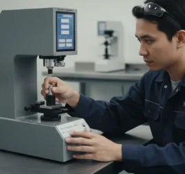 Alat Uji Kekerasan Analog NOVOTEST TB-BRV - alat uji kekerasan Brinell analog portabel dengan dial dan indentor.