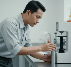 Alat Uji Kekerasan Digital Brinell NOVOTEST TB-B-C - tampilan alat pengukur kekerasan digital untuk pipa berdinding tipis