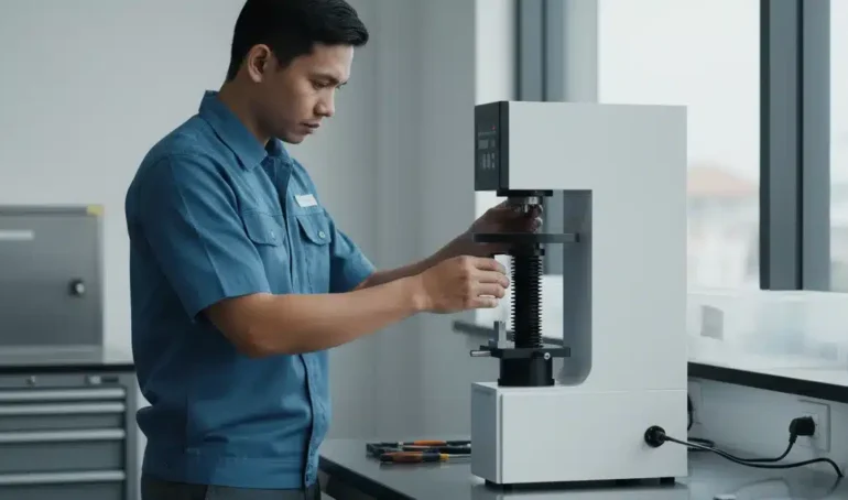 Alat Uji Kekerasan Digital NOVOTEST TB-R-C - perangkat pengujian kekerasan digital untuk mendeteksi work hardening pada AHSS