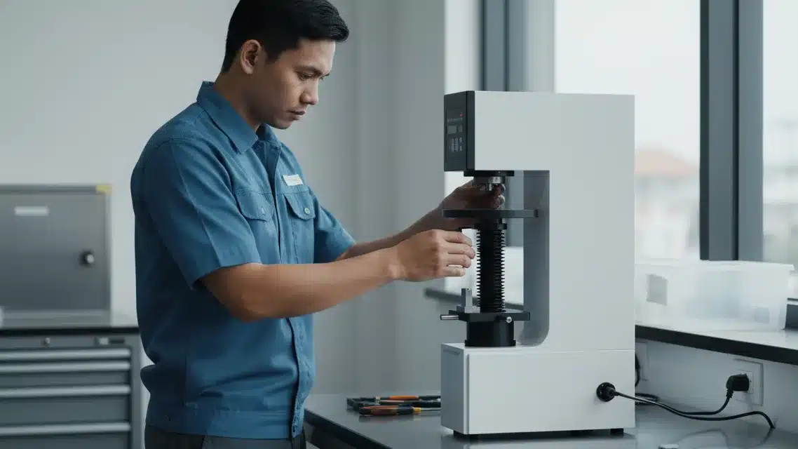 Alat Uji Kekerasan Digital NOVOTEST TB-R-C - perangkat pengujian kekerasan digital untuk mendeteksi work hardening pada AHSS