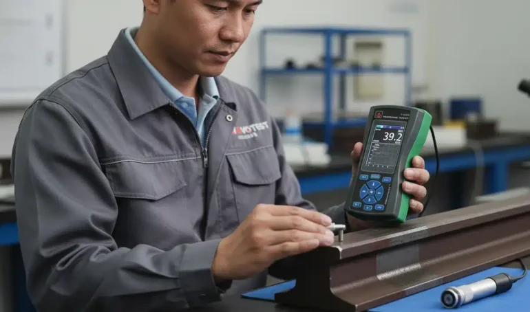 Alat Uji Kekerasan Gabungan NOVOTEST T-UD3 - perangkat portabel untuk deteksi work hardened layer pada rail head