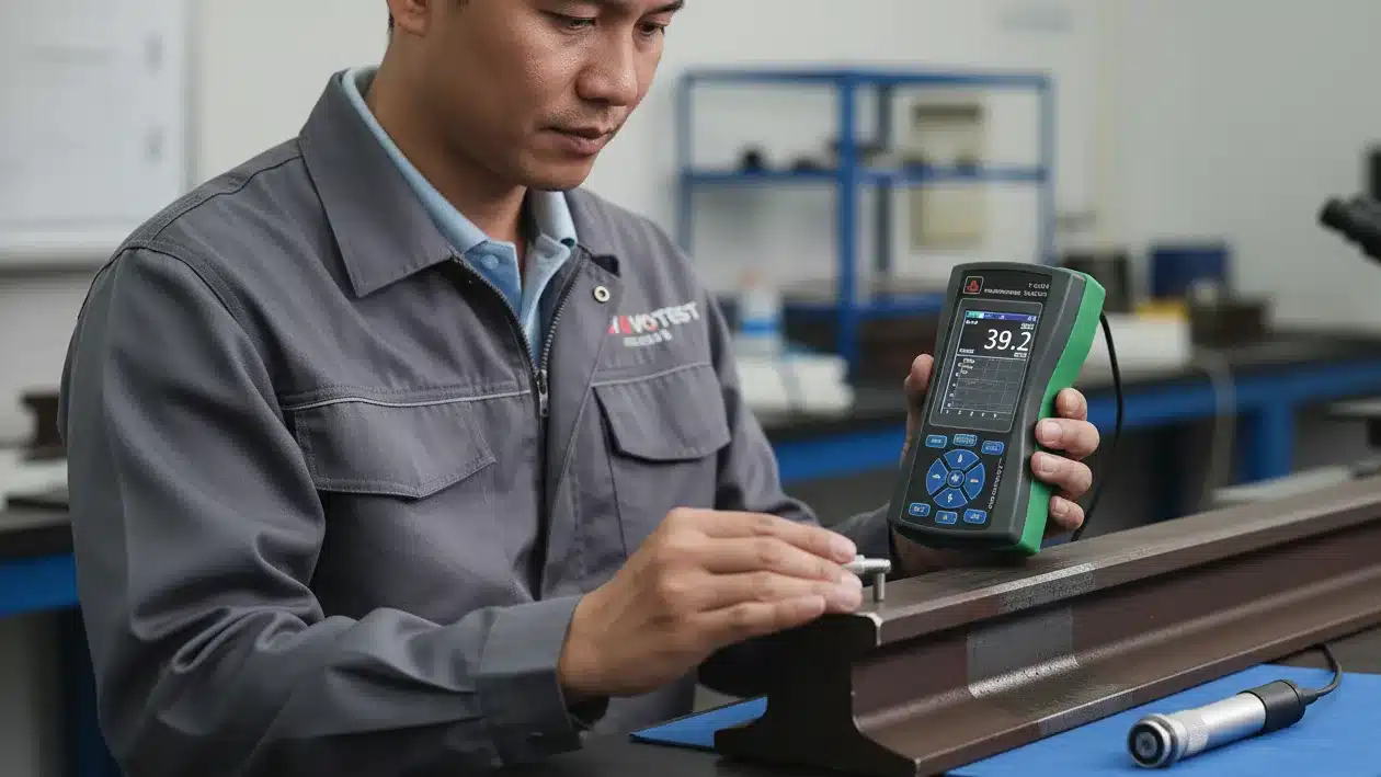 Alat Uji Kekerasan Gabungan NOVOTEST T-UD3 - perangkat portabel untuk deteksi work hardened layer pada rail head