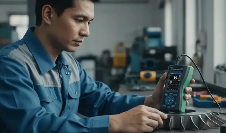 Alat Uji Kekerasan Gabungan NOVOTEST T-UD3 - alat uji kekerasan portabel dengan probe dan layar digital untuk inspeksi rel kereta