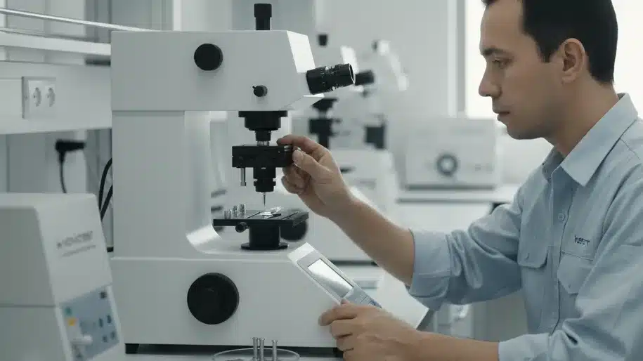 Alat Uji Kekerasan Mikro NOVOTEST TB-MCV-1M - alat pengujian mikro untuk mendeteksi porositas pada implan ortopedi