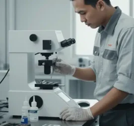 Alat Uji Kekerasan Mikro NOVOTEST TB-MCV-1M - perangkat uji dengan mikroskop dan layar digital
