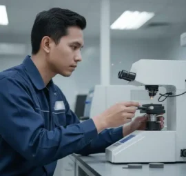 Alat Uji Kekerasan NOVOTEST TB-MCV-10 - perangkat pengukur kekerasan untuk mencegah retak pada paket IC tipis