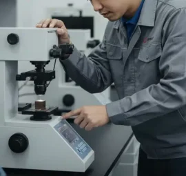 Alat Uji Kekerasan NOVOTEST TB-MCV-1A - perangkat uji mikro Vickers presisi untuk kualitas implan ortopedi
