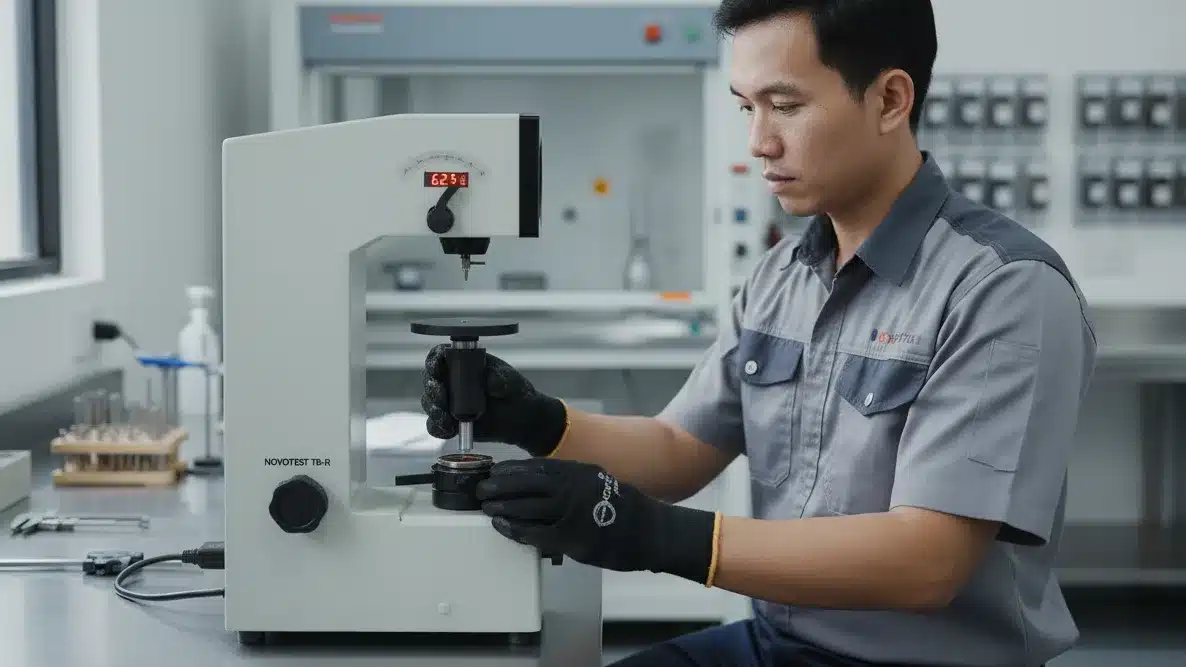 Alat Uji Kekerasan NOVOTEST TB-R - perangkat uji kekerasan portabel dengan layar digital dan probe