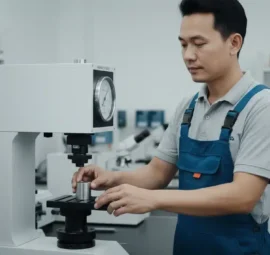Alat Uji Kekerasan Analog NOVOTEST TB-BRV-D - perangkat analog dengan dial gauge untuk mapping kekerasan non-destruktif pada perhiasan