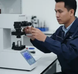 Alat Uji Kekerasan NOVOTEST TB-MCV-1A - alat uji kekerasan mikro Vickers dengan tampilan digital dan tuas pengujian