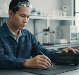 Alat Uji Kekerasaan NOVOTEST BH2815 - perangkat digital dengan probe untuk mengukur kekerasan lapisan waterproof.