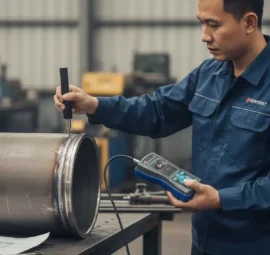 Alat Uji Kekerasan NOVOTEST TD3 - perangkat portabel untuk deteksi pelunakan HAZ pada sambungan las bejana tekan