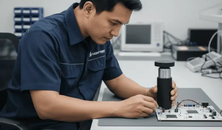 Alat Uji Adhesi NOVOTEST AC-4624 - perangkat uji adhesi portabel untuk kontrol kualitas enkapsulasi epoxy.