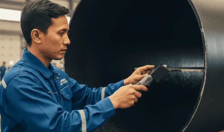 Alat Uji Adhesi NOVOTEST AN-2409 - alat uji adhesi coating aspal dengan skala ukur presisi untuk verifikasi kualitas permukaan