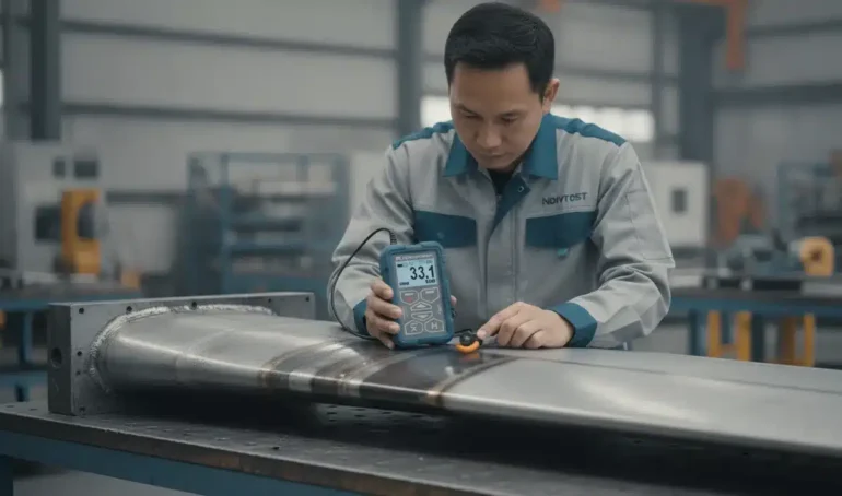 Alat Ukur Kekerasan Material NOVOTEST T-UD2 - Alat portabel digunakan untuk uji non-destruktif pada wing spar pesawat