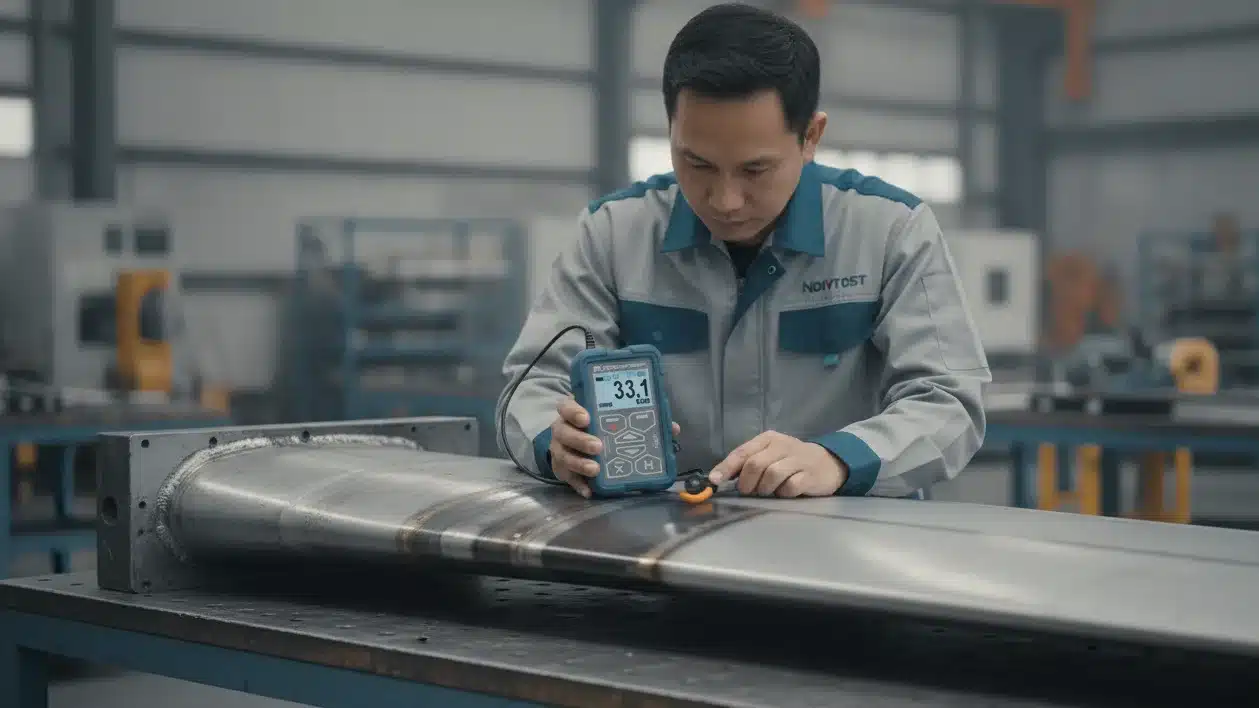 Alat Ukur Kekerasan Material NOVOTEST T-UD2 - Alat portabel digunakan untuk uji non-destruktif pada wing spar pesawat