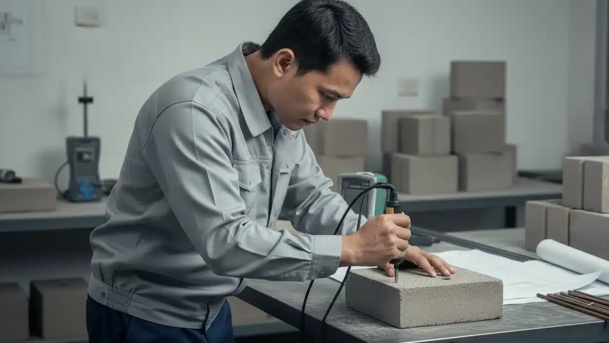 NOVOTEST TUD3 - Alat uji kekerasan beton digital untuk deteksi over-watering