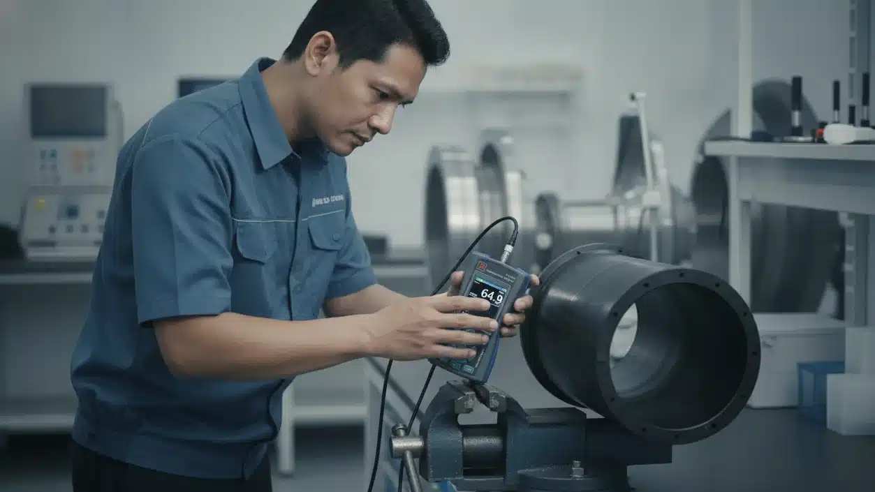 mengukur kekerasan pada blade turbin dan analisa penyebab terjadinya penurunan tingkat kekerasan