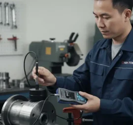 Alat Uji Kekerasan NOVOTEST TD3 - perangkat digital dengan probe untuk uji kekerasan pada logam.