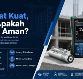 Alat Uji Kekerasan NOVOTEST TUD3 - Perangkat uji beton non-destruktif dengan layar digital dan probe