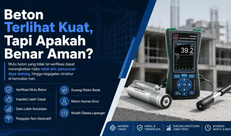 Alat Uji Kekerasan NOVOTEST TUD3 - Perangkat uji beton non-destruktif dengan layar digital dan probe