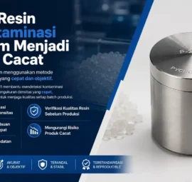 deteksi kontaminasi resin melalui pengukuran densitas menggunakan nobotest Pycnometer P-2811