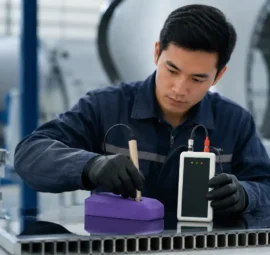 inspeksi cepat porositas pada komposit menggunakan Alat Ukur Porositas NOVOTEST ED-3D