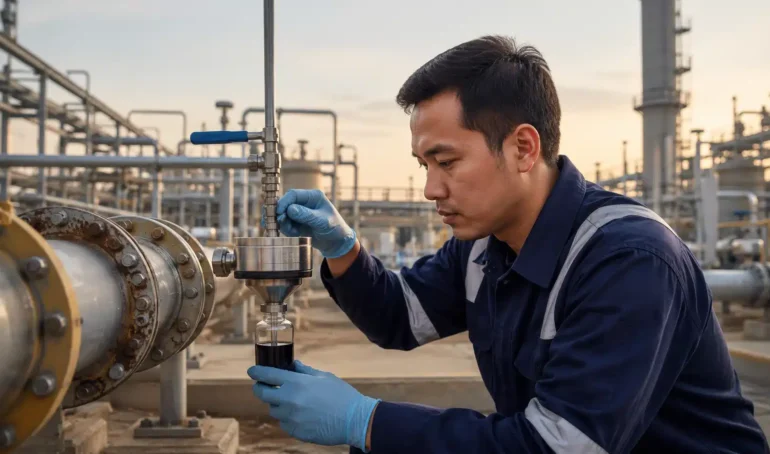 pengukuran kekentalan pada minyak mentah menggunakan viskositas untuk mencegah Gelling Crude
