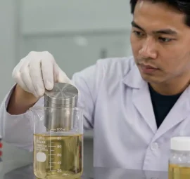 ceck perubahan densitas resin menggunakan NOVOTEST PYCNOMETER P-2811