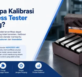 Hardness tester yang tidak terverifikasi dapat menghasilkan data yang tidak konsisten. Kalibrasi rutin menggunakan block standar membantu menjaga akurasi pengukuran dan keandalan quality control.