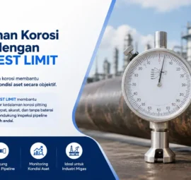 NOVOTEST LIMIT membantu mengukur kedalaman korosi pitting secara cepat, akurat, dan tanpa baterai untuk mendukung inspeksi pipeline yang lebih andal.