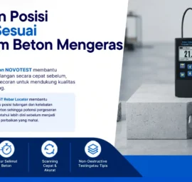 VERIFIKASI POSISI REBAR SUDAH SESUAI DENGAN DETEKSI LOKASI REBAR MENGGUNAKAN NOVOTEST
