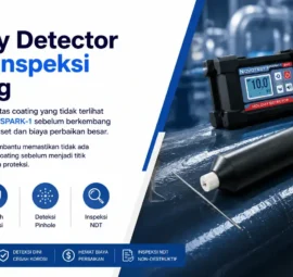 NOVOTEST SPARK-1 membantu memastikan tidak ada cacat tersembunyi pada coating sebelum menjadi titik awal korosi dan kegagalan proteksi